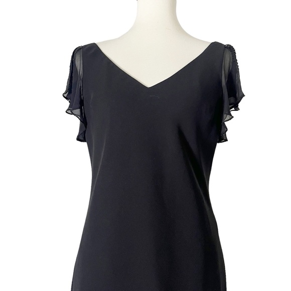 Jones New York Chiffon‎ Beaded Sparkle in Black - Picture 7 of 12